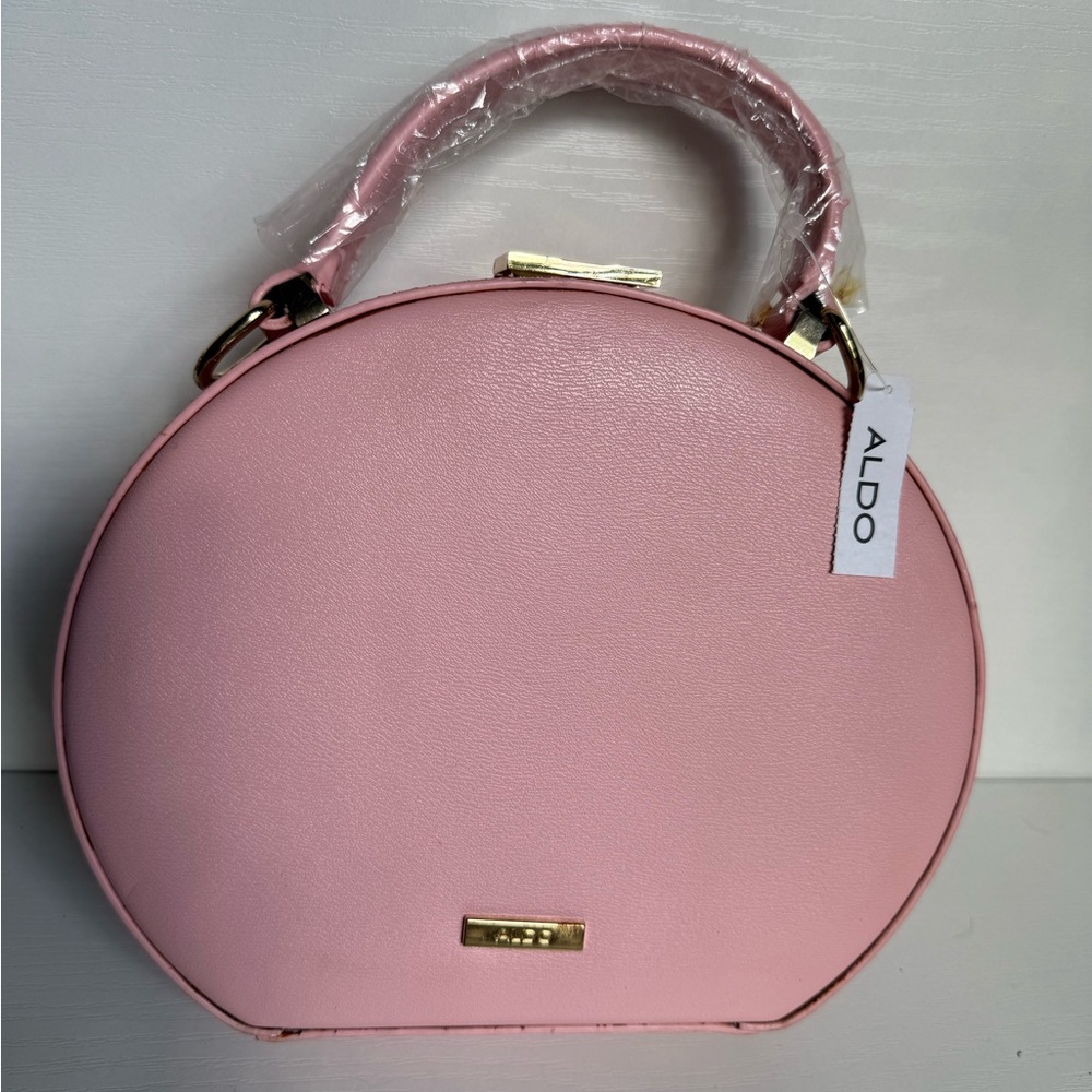 ALDO Blush Pink Round Top-Handle Mini Bag